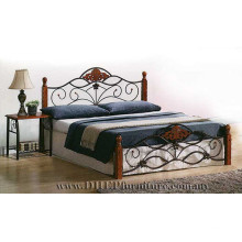 Cama Queen de madeira, Mobiliário de dormitório, Cama dupla clássica